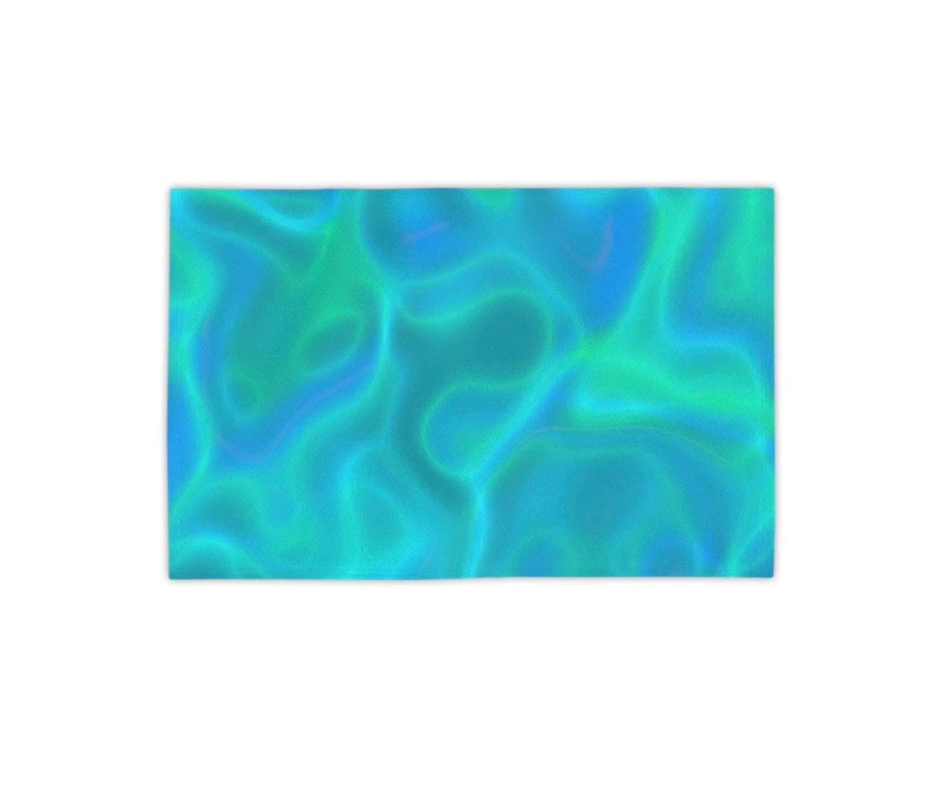 Blue Green Water Design Beach Towel kids adults swimming and water fun, marble design fast drying